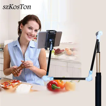 

4 to 12 inch Tablet Stand Holder For iPad iPhone Xiaomi PC Tablet Phone Bracket 360 Degree Desktop Long Arm Support Mount