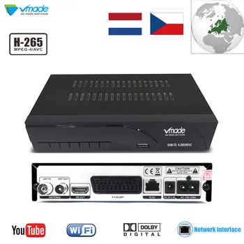 

DVB-T2 HD 1080P H.265/HEVC Digital Terrestrial TV Receiver DVB-T TV Tuner Built-in RJ45 Dolby Youtube Hot Sale Czech Republic