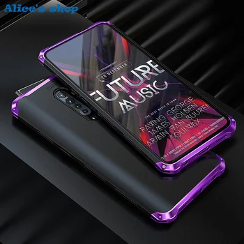 

Aluminum Metal & Hybrid PC Hard Full Protection Case For Oppo Reno2 Luxury Slim Shockproof Back Case Cover For Oppo Reno2 Reno 2