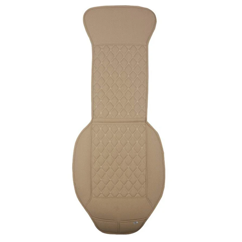 

1 Pair Car Seat Covers, Luxury Car Seat Protectors, Universal Anti-Slip Driver Seat Cover with Backrest,Diamond Pattern (Beige)