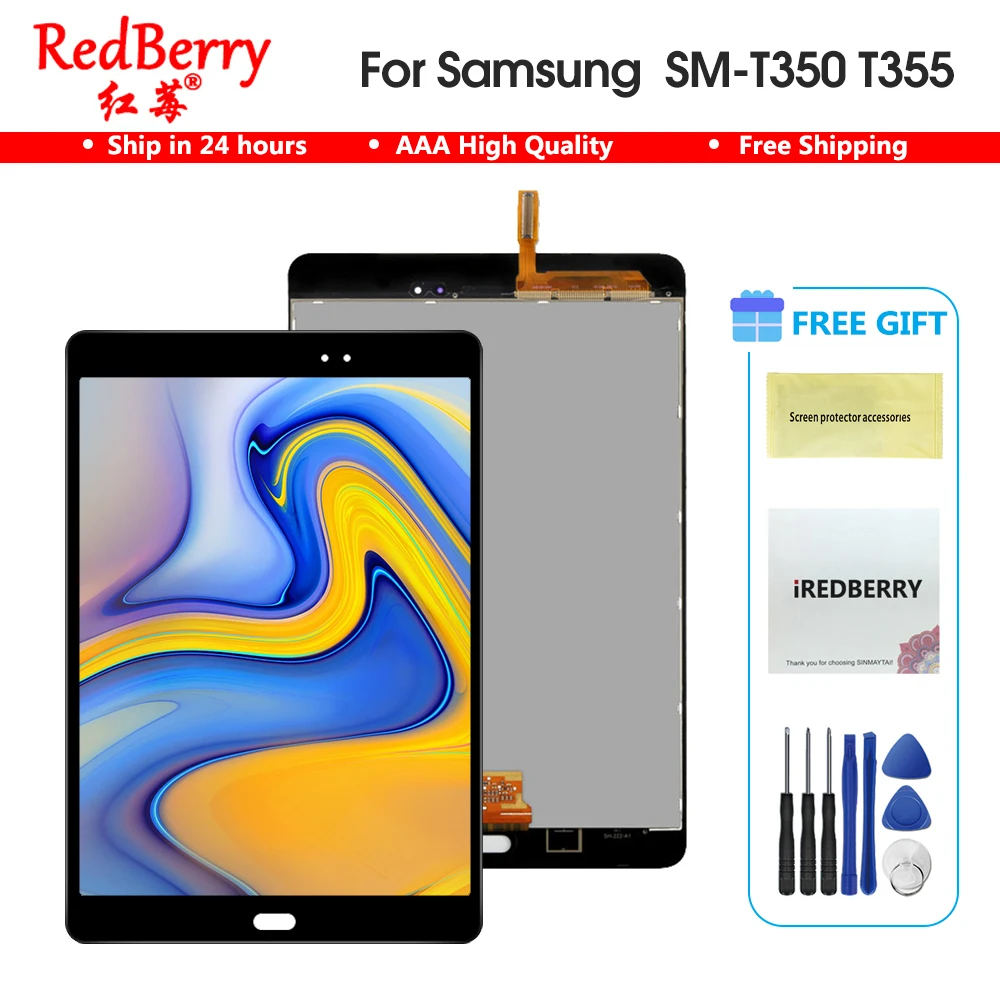 Новый 8 0 &quotЖК дисплей T350 для Samsung Galaxy Tab A SM T355 ЖК Матрица сенсорный экран