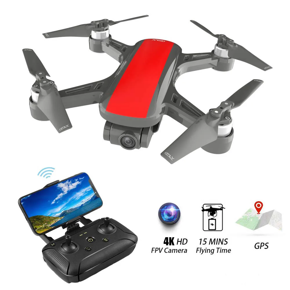 C-Fly DR-EAM Дрон GPS WI-FI с видом от первого лица 2 Ось Gimbal 4k HD Камера оптический Fl-ow RC Дрон Квадрокоптер с дистанционным управлением самолет с ДУ вертолет