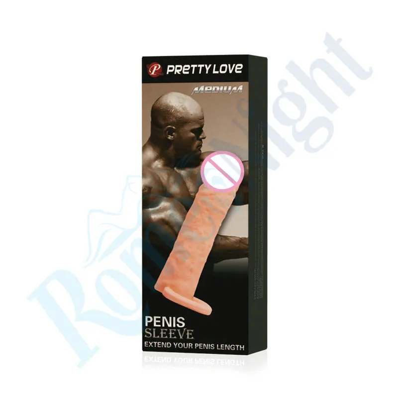Реалистичные насадки на пенис PrettyLove 6 2 дюйма с твердой головкой удлинитель