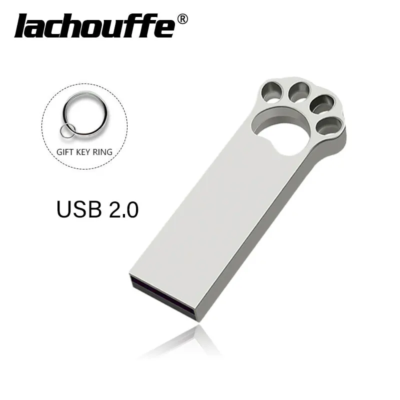 Многофункциональный USB 2,0& 3,0, металлическая кошачья лапа ручка, USB флеш-накопитель, 16 ГБ, 32 ГБ, 64 ГБ, USB флеш-карта памяти, Флеш накопитель, USB диск - Цвет: usb 2.0