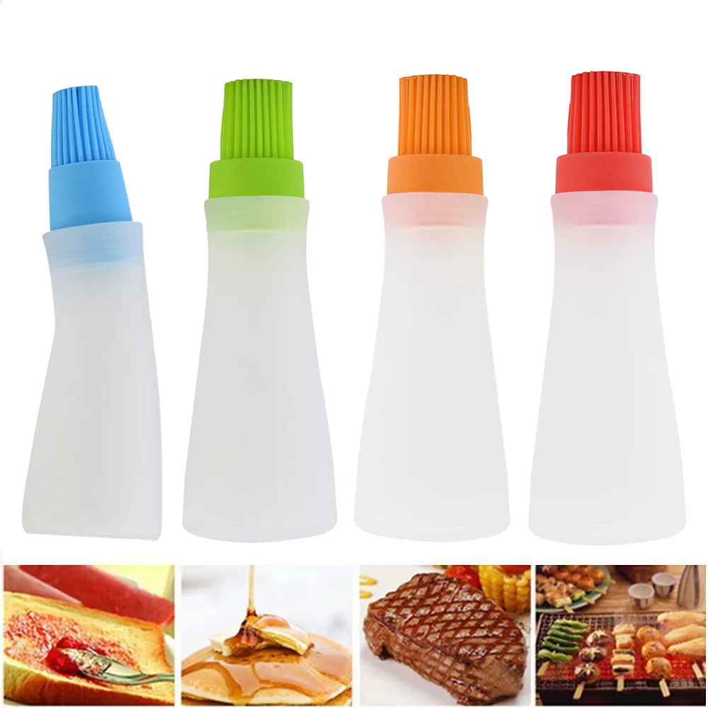 

Silicone Baking Cake Butter Bread Pastry Liquid Oil Pen Tube Brush BBQ Tool Magic Cleaning Brushes Easy to clean Wash Brushes