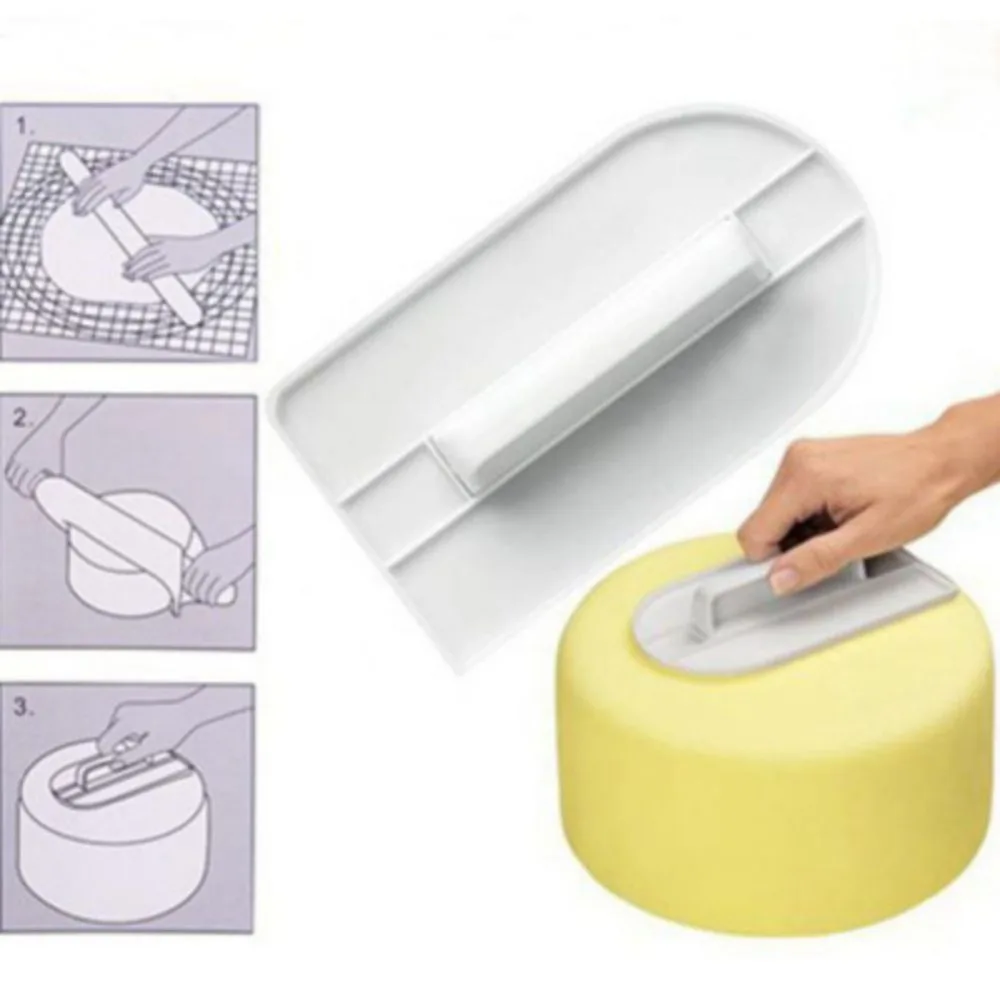 DIY Съемный кремовый скребок для помадной массы инструмент для торта стяжка для украшения торта полировальная машина инструмент для выпечки пирог, кухонные принадлежности