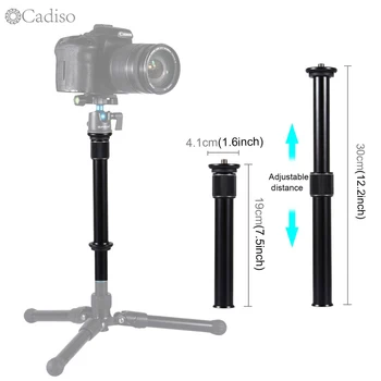 

Cadiso Adjustable Monopod Tripod Professional Extension Pole Stick of Central Axis 3/8 Thread Stabilizer for DSLR SLR Cameras