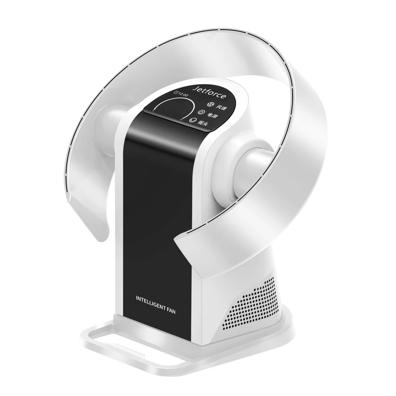 

9 Files Leafless Electric Fan Circulating Fan Wall Mount Landing Desktop Household Remote Control Timing HD Display