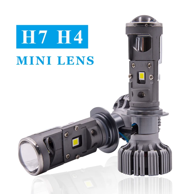 H7 H4 LED Headlight High bright Super Mini Projector Laser Lens