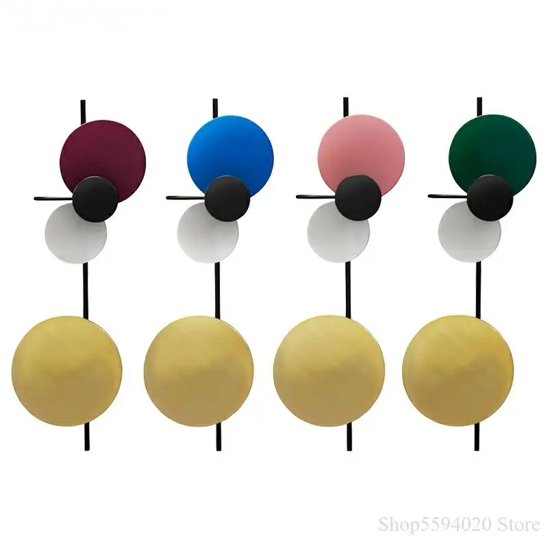 Скандинавский цветной роскошный светодиодный настенный светильник s для дома