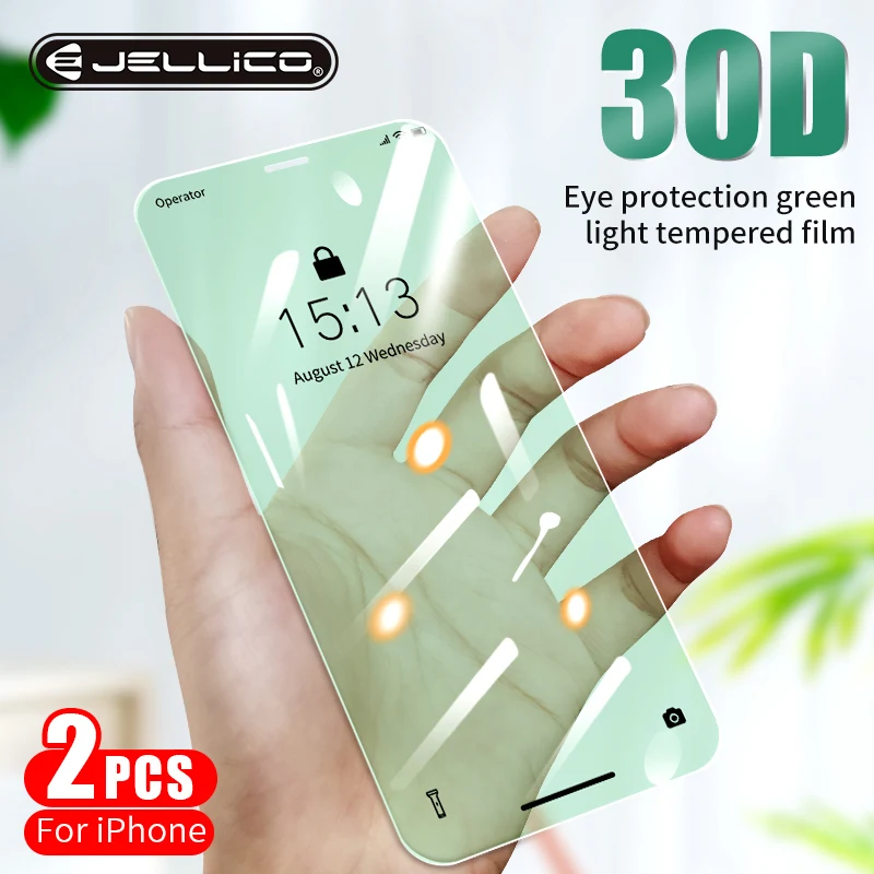 Jellico 0 3 мм Защита экрана для iPhone 11 Pro XS Max X Xr полное покрытие Закаленное стекло
