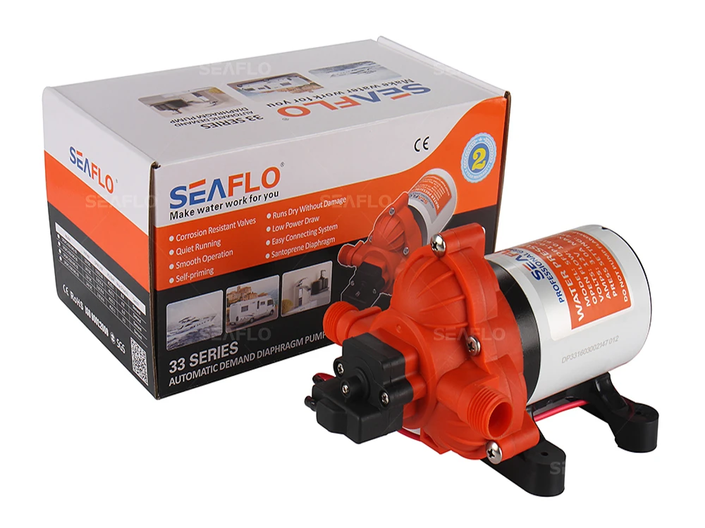 Новый мембранный Водяной насос низкого давления 12 В 45PSI 3 0 GPM SEAFLO морской водяной