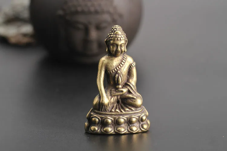 Buddha statue of Shakyamuni copper body protection small pendant Pendant | Дом и сад