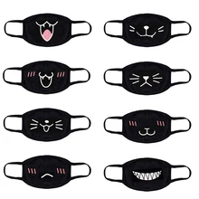 Мульти-стиль аниме мультфильм зима Kpop Счастливый медведь Женщины Мужчины муфельные маски со ртом для лица хлопок Пылезащитная маска для рта и лица