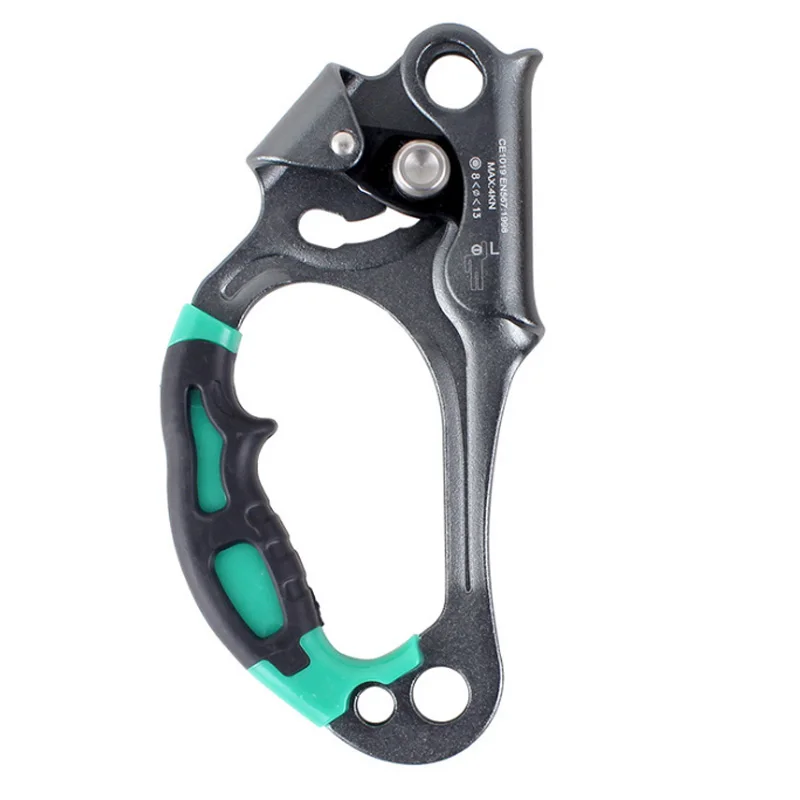 Left Rock Climbing Hand Ascender Riser for 8 13Mm Rope Hand Grasp