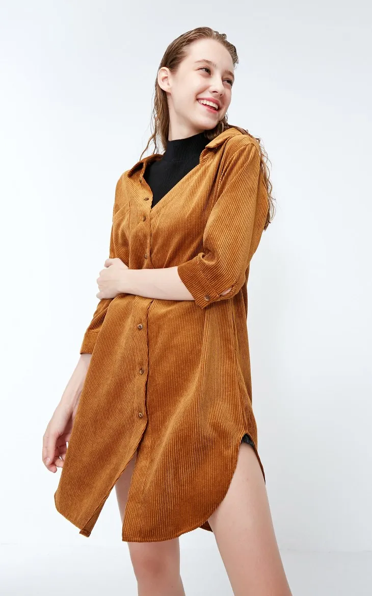Vero Moda Новые поступления OL Стиль Круглый вырез из двух частей 3/4 рукава платье | 318431508