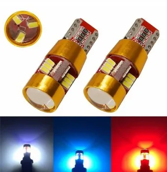

Car Led T10 3014 27smd Decoding Width Lamp Non-Polar License Plate Lamp Reading Lamp 10pcs/lot