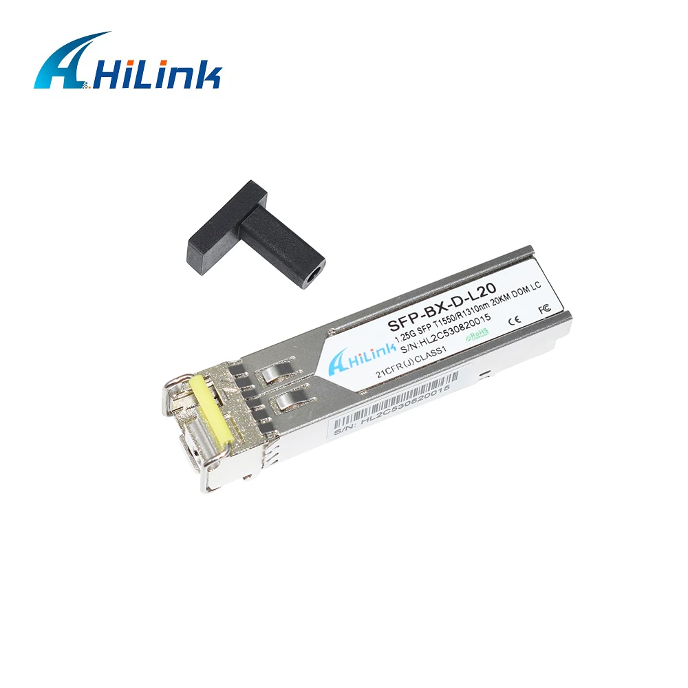 1G 1000BASE-BX Single Fiber BiDi 1.25G 20km WDM SFP LC | Мобильные телефоны и аксессуары