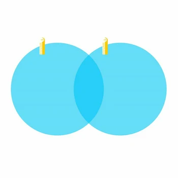 

Anti-Fog Mirror Protection Film Waterproof Protector Round + Oval PET+Nano Coating For SUV