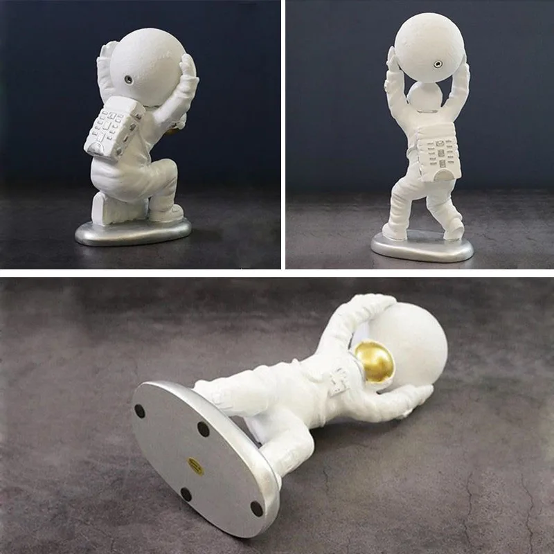 Лампа в виде Луны и астронавта с 3D принтом светодиодный ночсветильник
