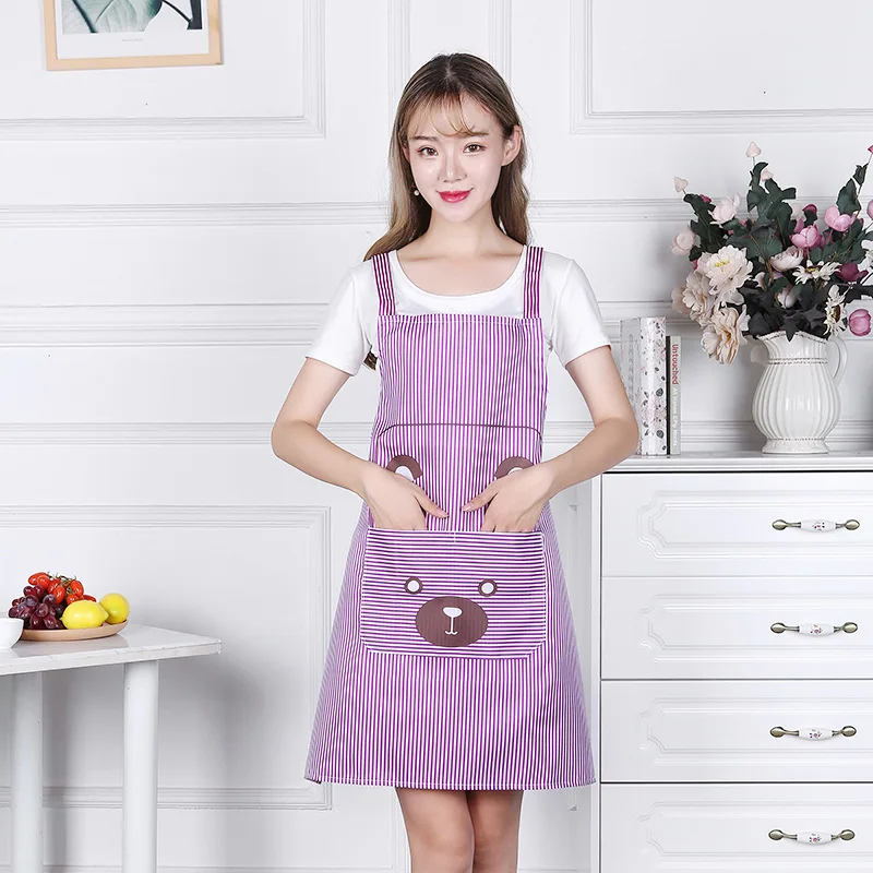 

Cooking Kitchen Apron For Woman Men Chef Waiter Cafe Shop BBQ Hairdresser Aprons Bibs Kitchen Accessory Dropshipping E