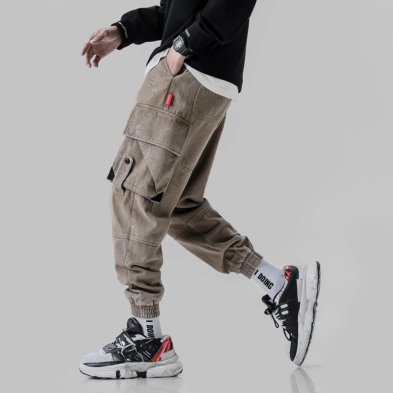 

City Where the Product 2019 Autumn Clothing New Style Characteristics Pocket Design Closing Foot Loose Cargo Trousers Men Trouse