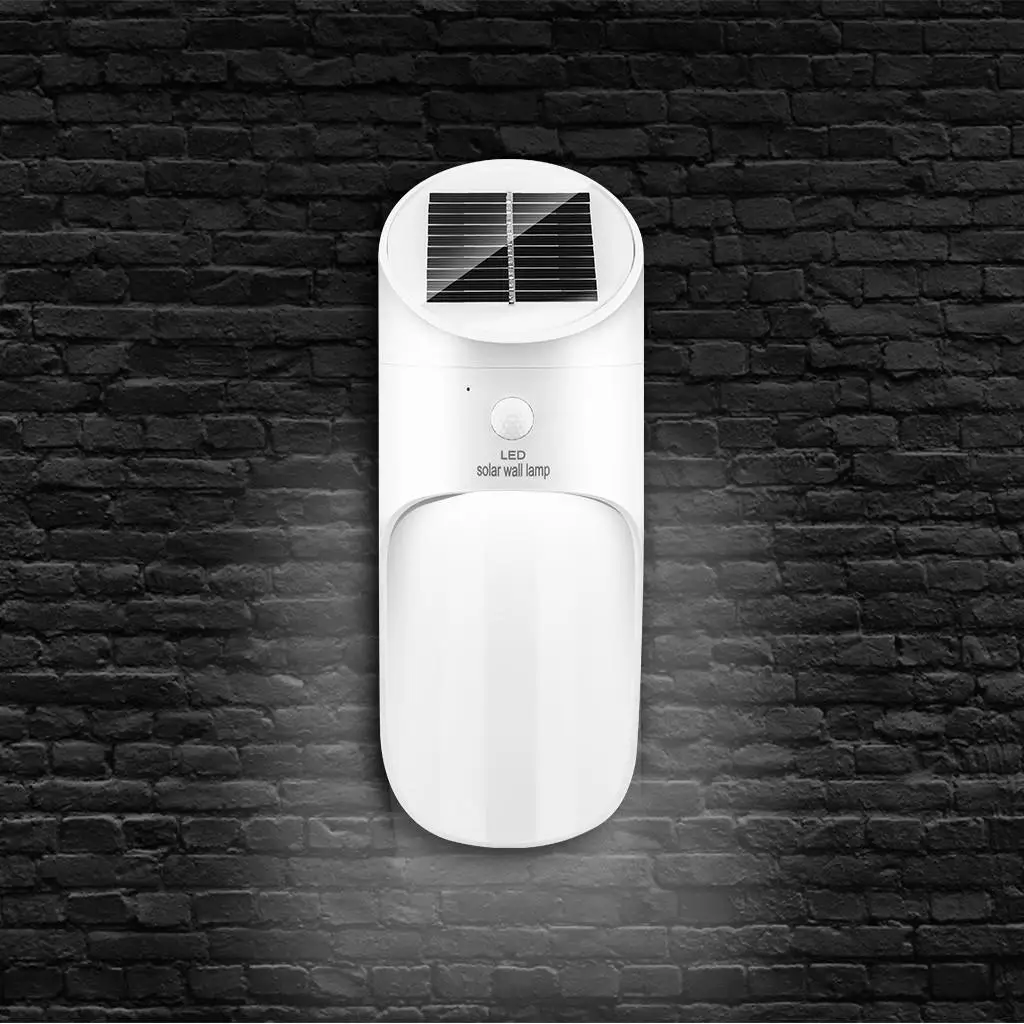 Bzoosio 15LED открытый внутренний двор IP65 Водонепроницаемый солнечный светильник индукция человеческого тела автоматический экологичный Солнечный настенный светильник F1 - Испускаемый цвет: 2WH