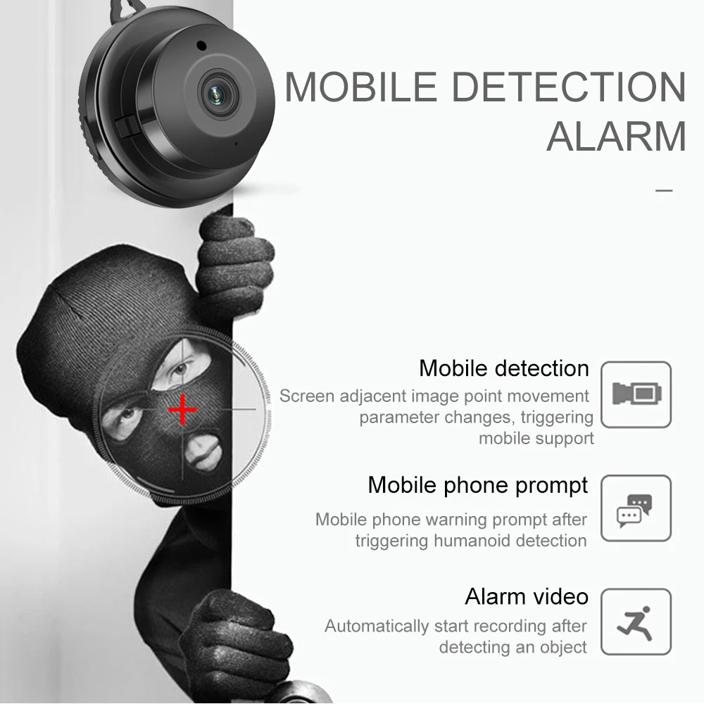 Yoosee APP 1080P HD Wifi мини камера для домашней безопасности P2P CCTV WiFi ночное видение