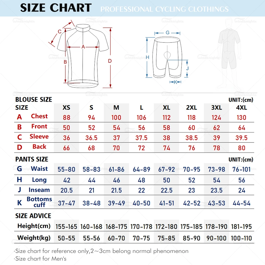 northwave size chart