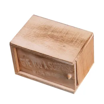

Halloween Decoration Prank Scare Spider Wooden Box Spoofing Small Insect Box Spider Box Scary Horror