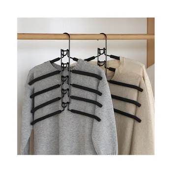 

5 In 1 Multi-Layer Clothes Hangers Space-Saving Multiple Non-Slip Hanger for Wardrobe KSI999