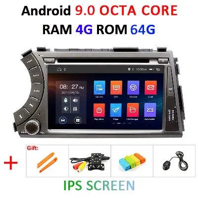 DSP AV выход Android 9,0 4G 64G Автомобильный gps радио для Ssang yong Ssangyong Actyon Kyron DVD плеер навигация ips экран стерео ПК - Цвет: 9.0 4G 64G