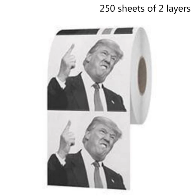 2 Ply Tissue Trump Joe Biden Pattern Toilet Roll Paper Prank Funny Novelty Printed Toilet 250 Sheets Of 2 Layers Roll 1pc Paper Towels Aliexpress