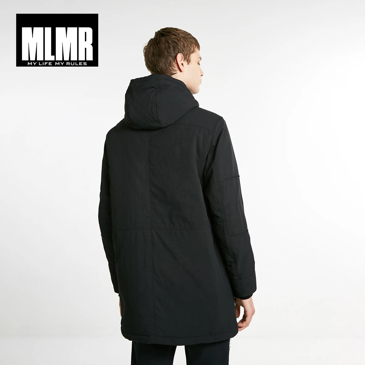 MLMR мужская куртка средней длины с вышитыми буквами и большим карманом | 218409512