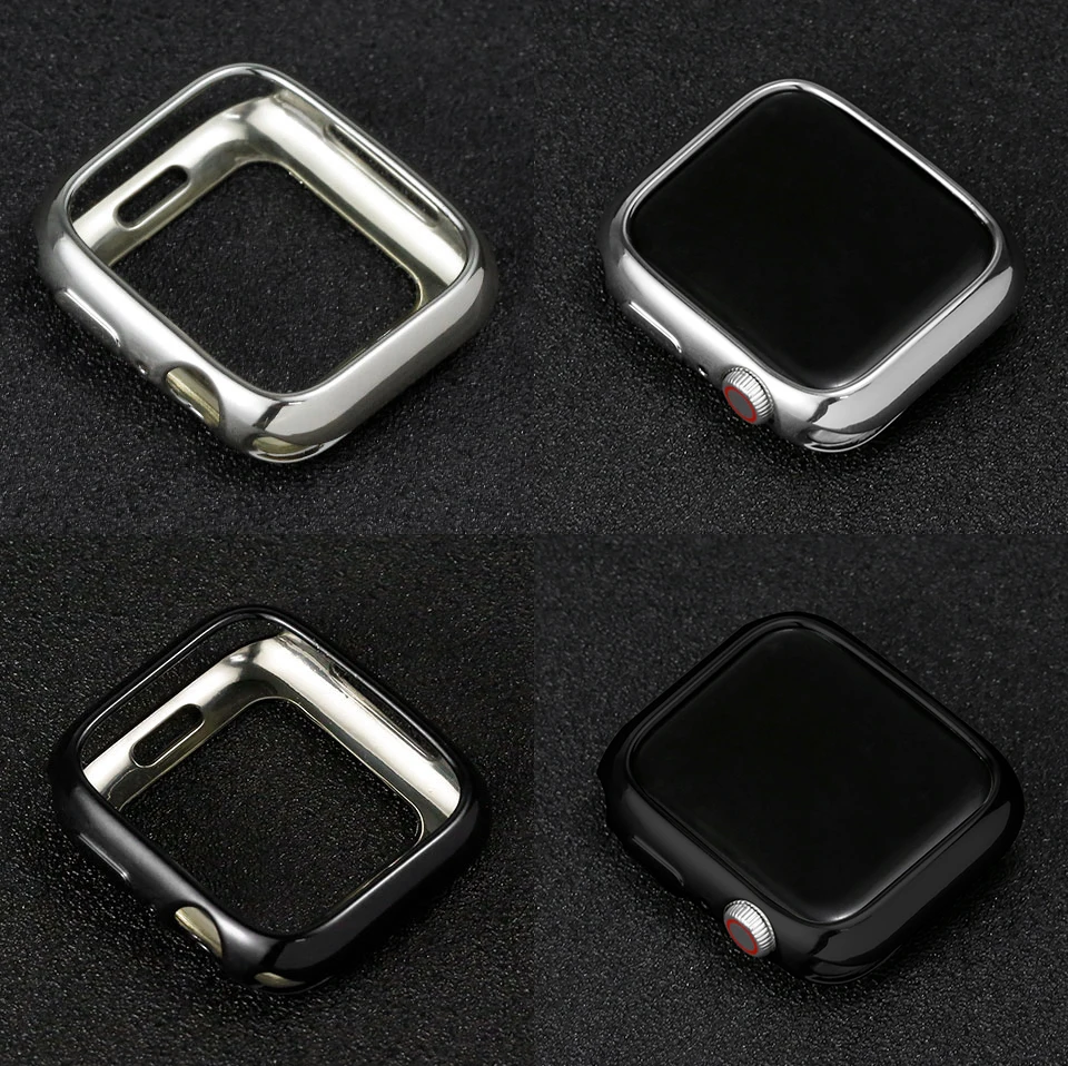 DIMU мягкий прозрачный протектор для часов чехол для Apple Watch Series 4 5 40 мм 44 мм цветной тонкий ТПУ чехол для iWatch 4 5