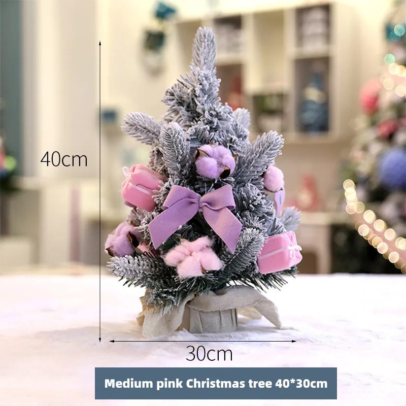 Medium Pink Лучший выбор, искусственная Рождественская елка, праздничное украшение для рождественских вечеринок, окно торгового центра, декор снежной елки - Цвет: Medium Pink