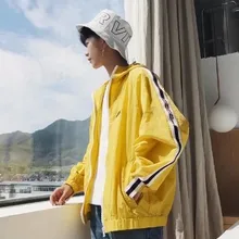 Стиль Осенние тонкие дышащие с длинным рукавом с капюшоном для пары, пляжная одежда для улицы, ветрозащитные спортивные куртки для мужчин