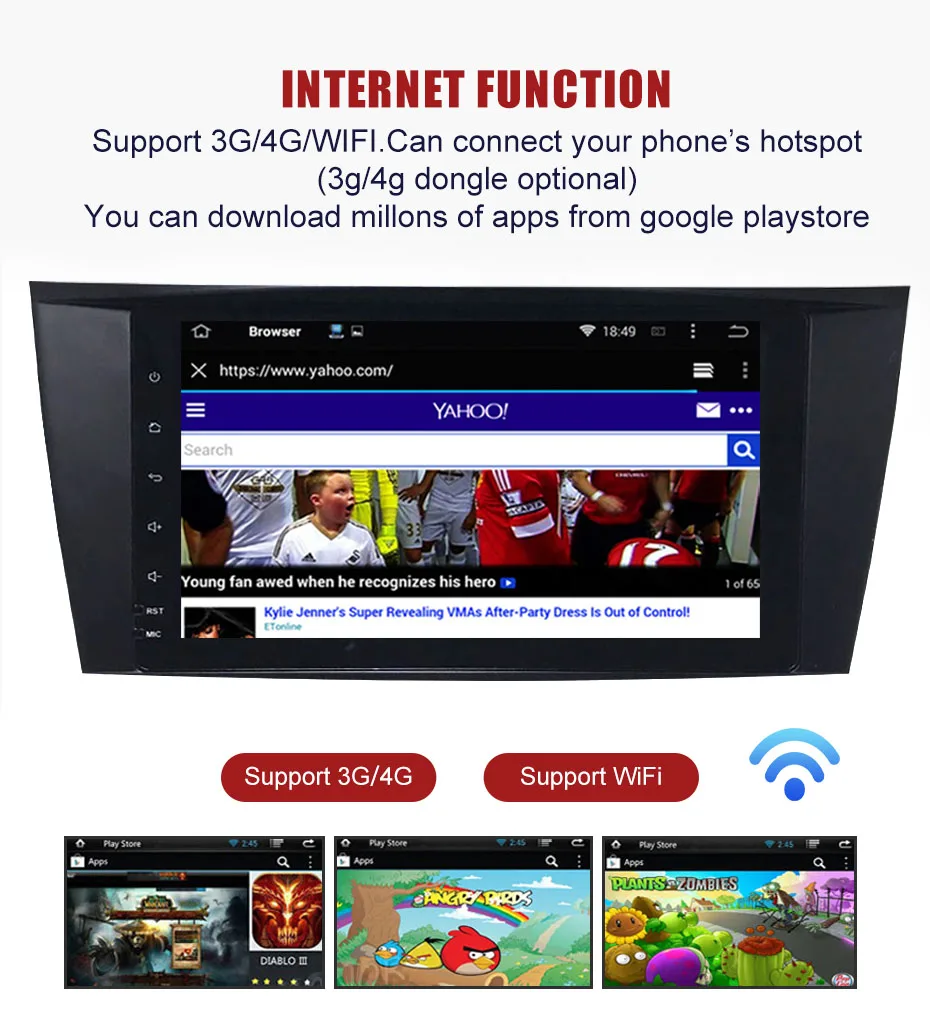 KANOR 1024*600 ips Android 9,0 автомобильный dvd-плеер с двумя цифровыми входами для Mercedes Benz E Class W211 сенсорный DSP gps-навигация Авторадио