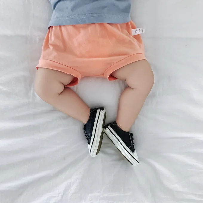 Mini Babe City/летние свободные штаны для малышей; универсальная детская одежда; детские брюки с принтом и буквами