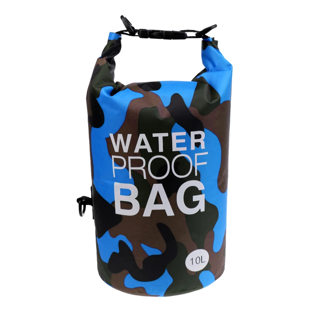 500DPVC 10L Camo Waterproof Dry Bag Sack for Kayaking Camping Rafting Waterproof Dry Bag Dry Bag for Kayaking