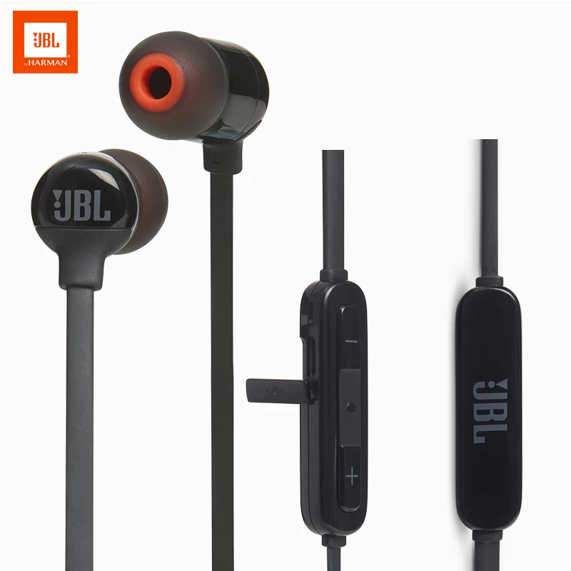 Wholesale 5pcs lot JBL T110BT Bluetooth Wireless Headphone Stereo Sports Headset Bass Sound Earphones With Mic for HUAWEI XIAOMI