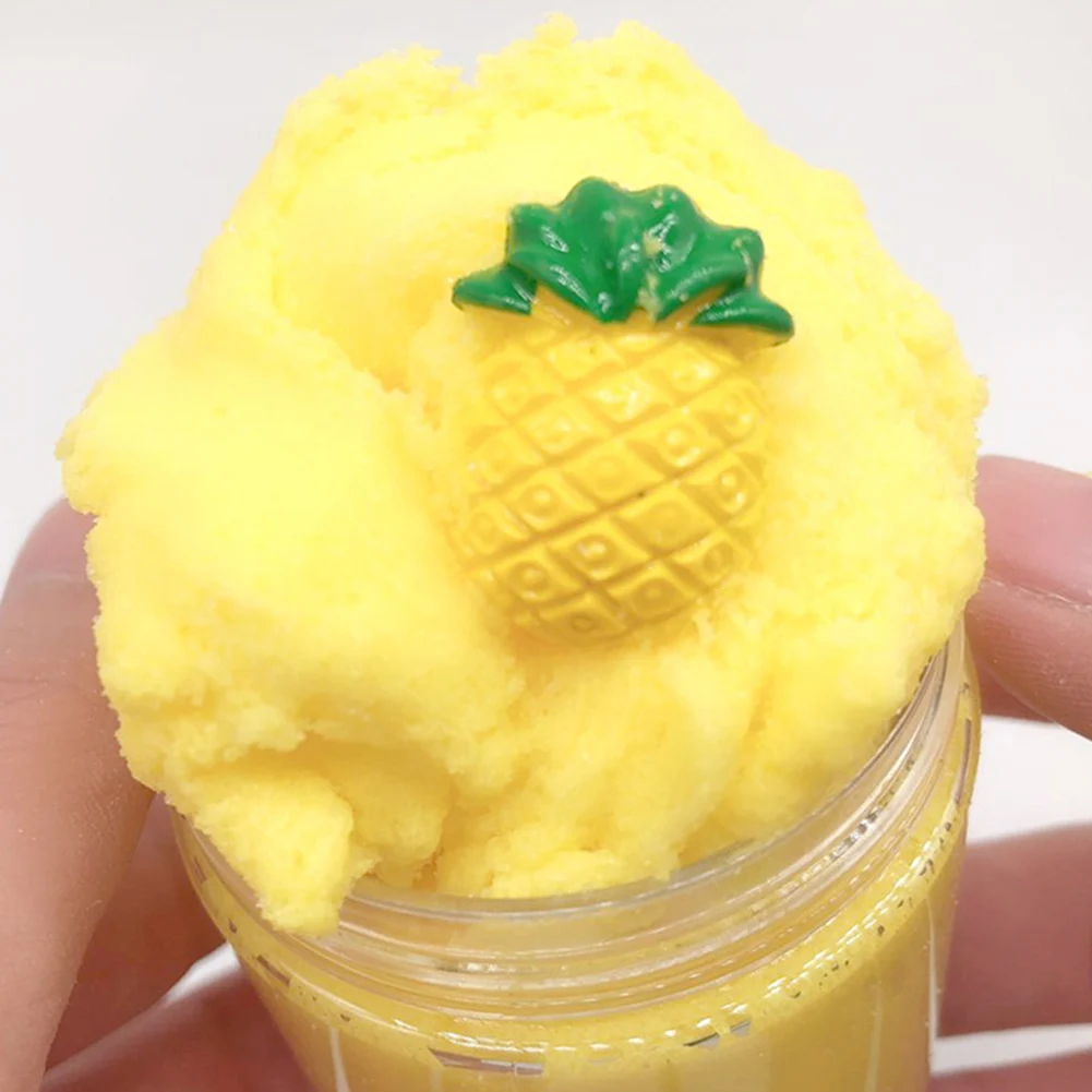 120 мл виноград лимон фрукты пушистая шпатлевка матовый слизи глина декомпрессии детская игрушка