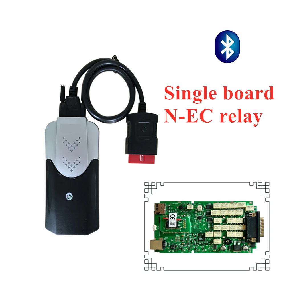 

DHL10pcs/lot VD Best Quality Single PCB with Bluetooth 2015R3/2016R0 keygen VD DS150E CDP for delphis cars trucks obd2 Scanner
