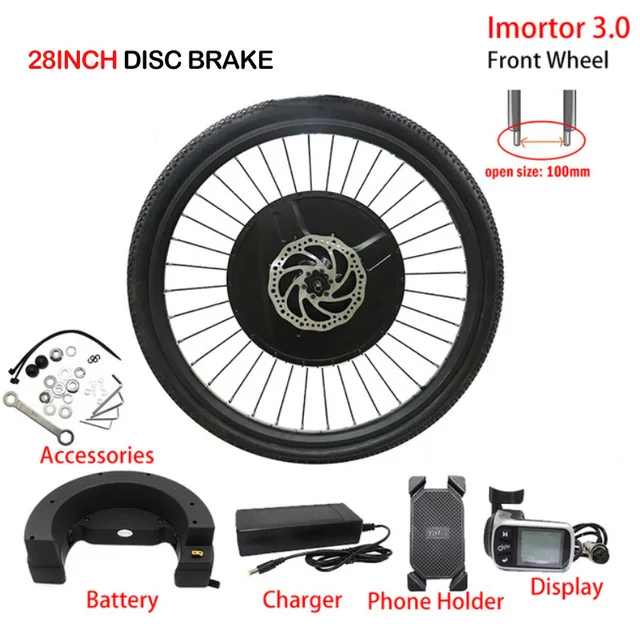 28inch Disc Brake Комплект для электрического велосипеда, 36 В, 350 Вт, электродвигатель для велосипедной ступицы, комплект для мотора, комплект для мотора - Цвет: 28inch Disc Brake