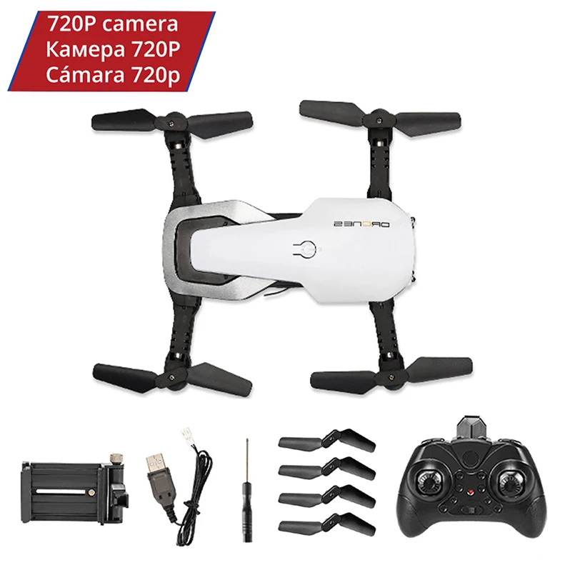 JC-RC-8-720P-WH FPV wifi 720P камера Дрон с камерой HD RC Квадрокоптер вертолет селфи Дрон Профессиональный Дрон игрушка для детей 14 лет - Color: JC-RC-8-720P-WH