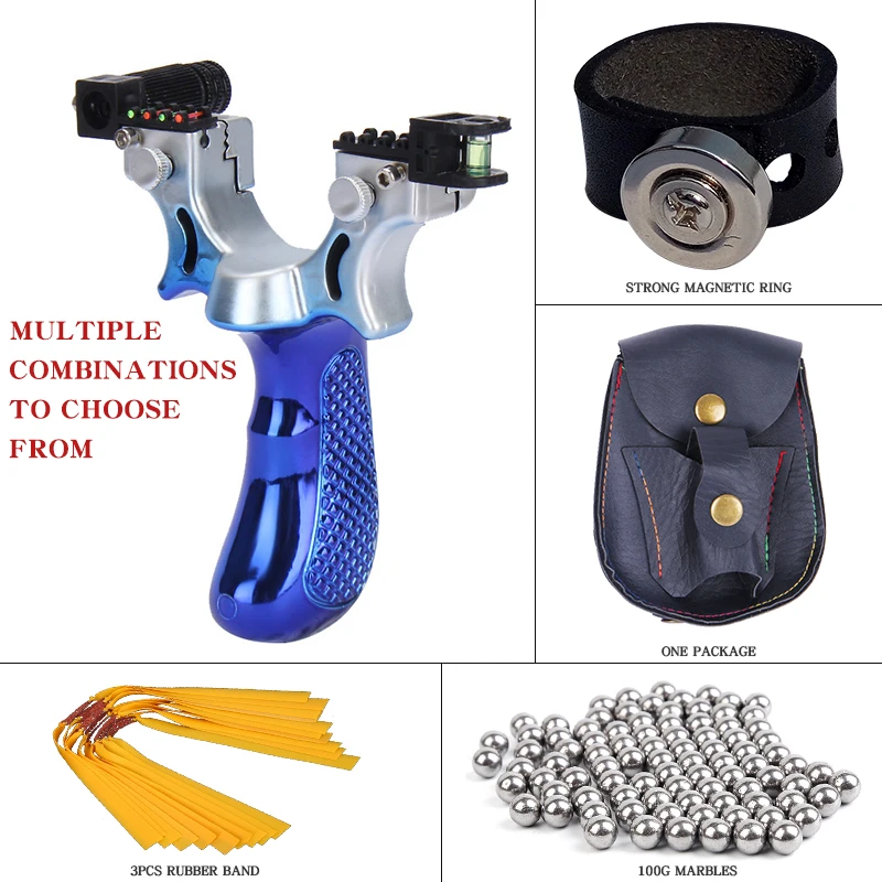 Новая лазерная направляющая Рогатка уличная высокоточная катапульта с плоской