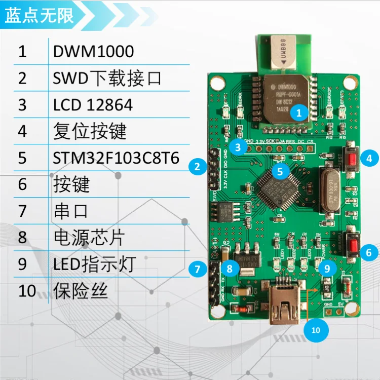 

UWB Positioning Dwm1000 Positioning UWB Positioning Module UWB Indoor Positioning UWB Ranging UWB Ranging UWB Ranging