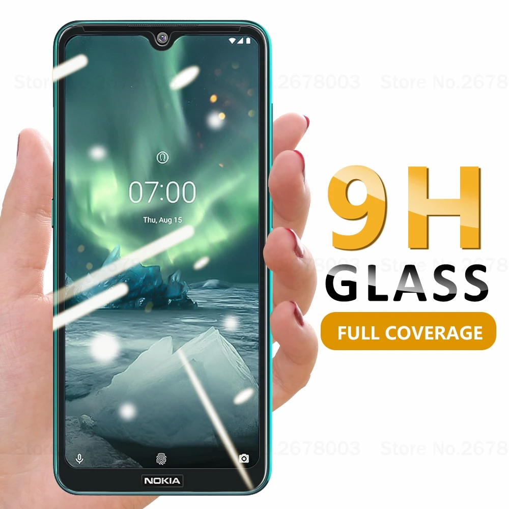 Закаленное стекло с полным покрытием для Nokia 7 2 9 4 3 8 1 5 Plus X5 Защита экрана