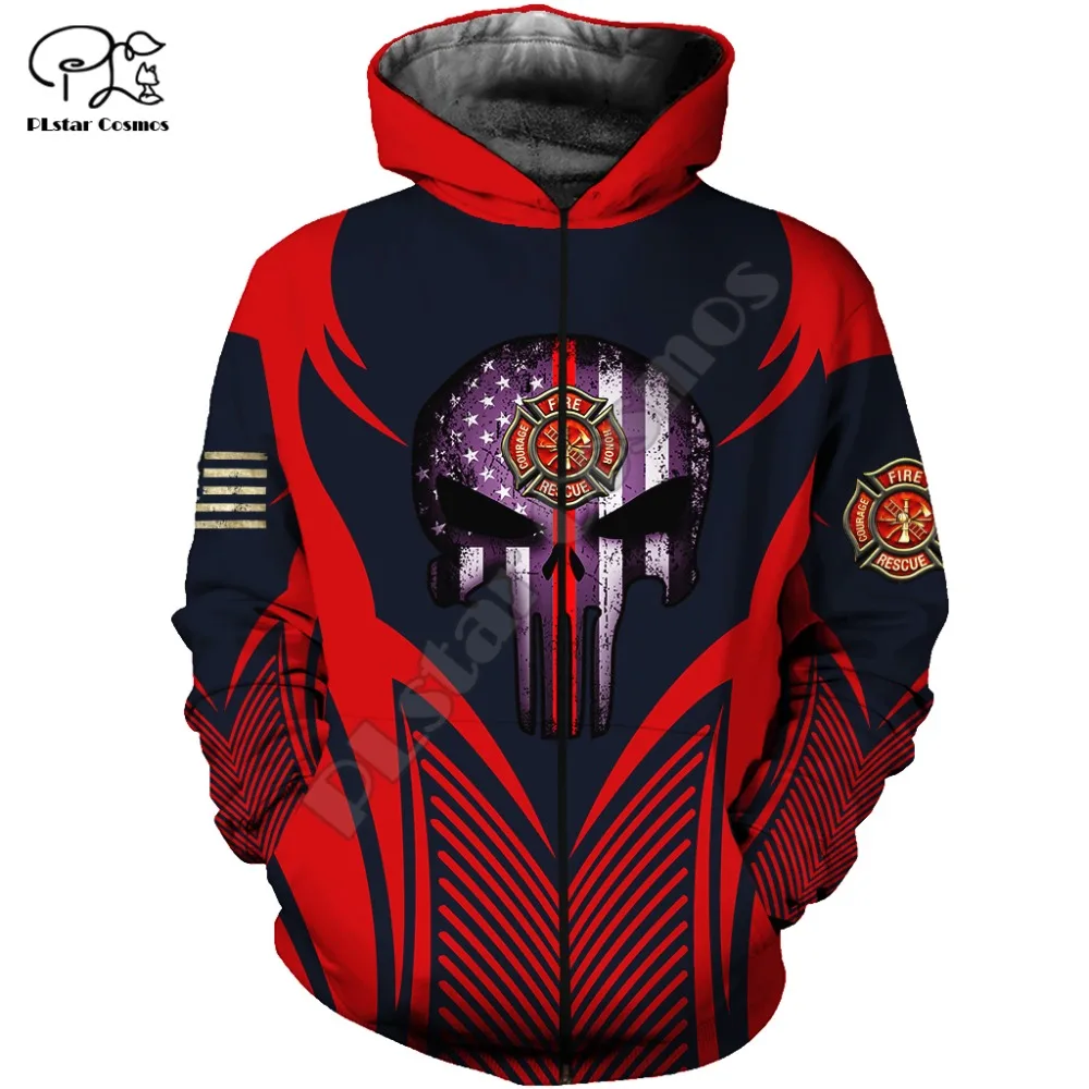 firefighter-skull-art-3d-all-over-printed-clothes-ta0550-zipped-hoodie