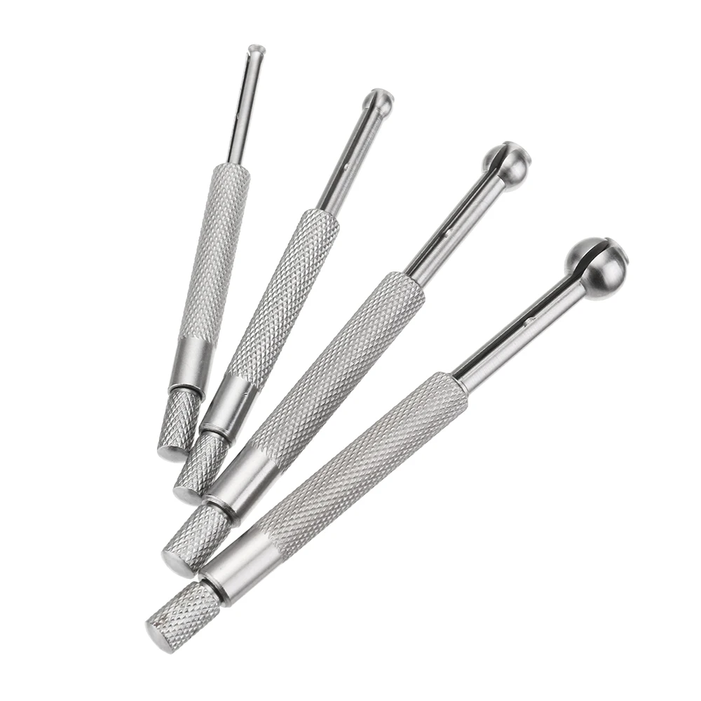 DANIU 4pcs 3-13mm Hole Gauge Full Ball Type Small Telescoping Gauges Tool Set Full-Ball Hole Bore Gauge Adjustable Gage